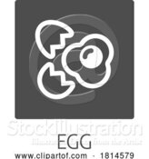 Vector Illustration of Egg Food Icon Concept by AtStockIllustration