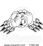 Vector Illustration of Elephant Sports Animal Mascot by AtStockIllustration