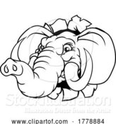 Vector Illustration of Elephant Sports Animal Mascot by AtStockIllustration
