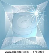 Vector Illustration of Faceted Cut Diamond Design by AtStockIllustration