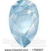 Vector Illustration of Faceted Cut Diamond Design by AtStockIllustration