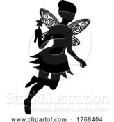 Vector Illustration of Fairy Silhouette by AtStockIllustration