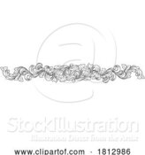 Vector Illustration of Filigree Heraldic Heraldry Pattern Band Vine by AtStockIllustration