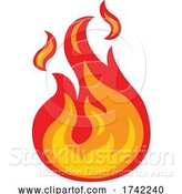 Vector Illustration of Fire Flame Icon Concept by AtStockIllustration