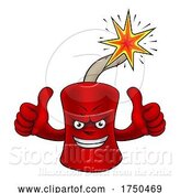 Vector Illustration of Firecracker Dynamite Firework Mascot by AtStockIllustration