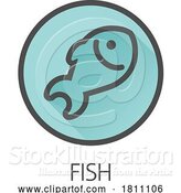 Vector Illustration of Fish Seafood Food Icon Concept by AtStockIllustration