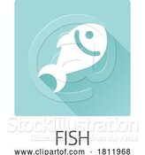 Vector Illustration of Fish Seafood Food Icon Concept by AtStockIllustration