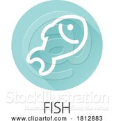 Vector Illustration of Fish Seafood Food Icon Concept by AtStockIllustration