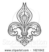 Vector Illustration of Fleur De Lis Graphic Design Element by AtStockIllustration