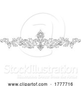 Vector Illustration of Fleur De Lis Lily Lys Flower Royal Heraldic Band by AtStockIllustration
