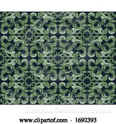 Vector Illustration of Floral Leaves Filigree Pattern Seamless Background by AtStockIllustration