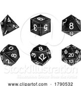 Vector Illustration of Game Dice Illustration Roleplaying Board Game Set by AtStockIllustration