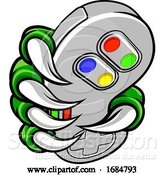 Vector Illustration of Gamer Claw Video Game Controller Monster Hand by AtStockIllustration