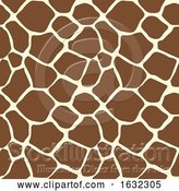 Vector Illustration of Giraffe Animal Print Pattern Seamless Tile by AtStockIllustration