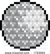 Vector Illustration of Golf Ball Pixel Art Eight Bit Sports Game Icon by AtStockIllustration