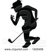 Vector Illustration of Golfer Golf Sports People Silhouette Set by AtStockIllustration