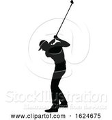 Vector Illustration of Golfer Golf Sports Person Silhouette by AtStockIllustration