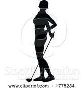 Vector Illustration of Golfer Golf Sports Person Silhouette by AtStockIllustration