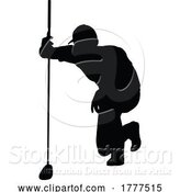 Vector Illustration of Golfer Golf Sports Person Silhouette by AtStockIllustration