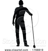 Vector Illustration of Golfer Golf Sports Person Silhouette by AtStockIllustration