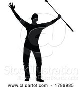 Vector Illustration of Golfer Golf Sports Person Silhouette by AtStockIllustration