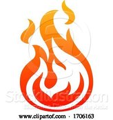 Vector Illustration of Gradient Fire by AtStockIllustration