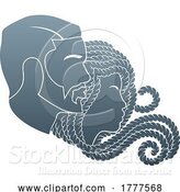 Vector Illustration of Gradient Salon Logo Design by AtStockIllustration