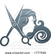 Vector Illustration of Gradient Salon Logo Design by AtStockIllustration