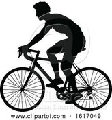 Vector Illustration of Guy Riding a Bike by AtStockIllustration