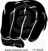 Vector Illustration of Hand Fist Punching Front Knuckle on by AtStockIllustration
