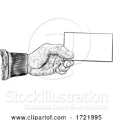 Vector Illustration of Hand Holding Business Card Letter Message Flyer by AtStockIllustration