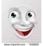 Vector Illustration of Happy Emoticon Face by AtStockIllustration