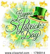 Vector Illustration of Happy St Patricks Day Leprechaun Hat Design by AtStockIllustration