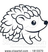 Vector Illustration of Hedgehog Animal Design Icon Mascot Illustration by AtStockIllustration