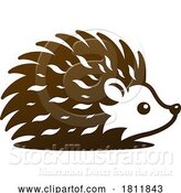 Vector Illustration of Hedgehog Mascot Logo by AtStockIllustration