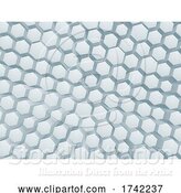 Vector Illustration of Hexagon Honeycomb Abstract Geometric Background by AtStockIllustration