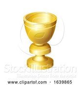 Vector Illustration of Holy Grail Cup Gold Chalice Goblet by AtStockIllustration