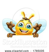 Vector Illustration of Honey Bumble Bee Bumblebee Cute Mascot by AtStockIllustration