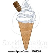 Vector Illustration of Ice Cream Cone Illustration by AtStockIllustration