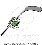 Vector Illustration of Ice Hockey Stick Claw Monster Sports Hand by AtStockIllustration