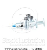 Vector Illustration of Injection Syringe Medicine Vials Medical Vaccine by AtStockIllustration