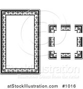 Vector Illustration of Intricate Stationery Border by AtStockIllustration