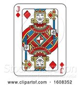 Vector Illustration of Jack of Diamonds Playing Card by AtStockIllustration