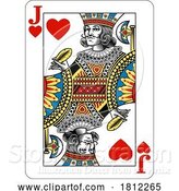 Vector Illustration of Jack of Hearts Design from Deck of Playing Cards by AtStockIllustration