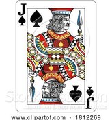 Vector Illustration of Jack of Spades Design from Deck of Playing Cards by AtStockIllustration