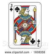 Vector Illustration of Jack of Spades Playing Card by AtStockIllustration