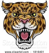 Vector Illustration of Jaguar Leopard Cheetah Panther Sports Team Mascot by AtStockIllustration