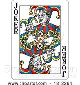Vector Illustration of Joker Card Design from Deck of Playing Cards by AtStockIllustration