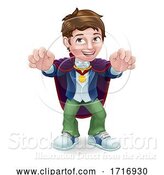 Vector Illustration of Kid Boy Child in Vampire Halloween Costume by AtStockIllustration