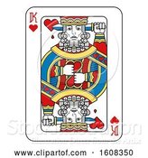 Vector Illustration of King of Hearts Playing Card by AtStockIllustration